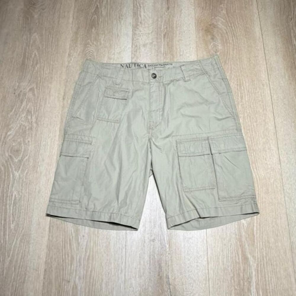 Nautica Men's Tan and Cream Shorts